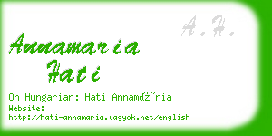 annamaria hati business card